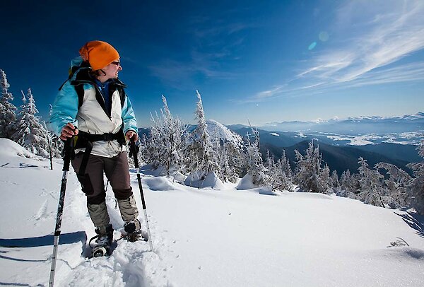 Schneeschuhwandern im Bayerischen Wald